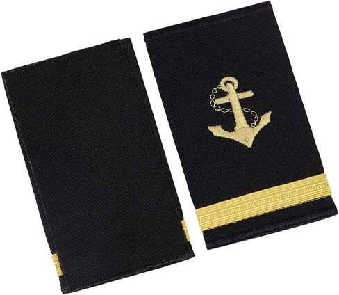 BENECREAT Sailor Epaulets Yacht Accessories 1 Pair Durable Polyester Shoulder Boards for Uniform Costume & Military Role Play in Kuwait