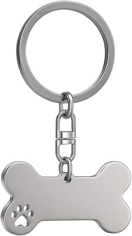 Dog Keychain with Paw Print Design, Cute Key Chains for Women Bag Charms, Animals Keychains Gift for Women Mens Girls Dogs Lovers in Saudi Arabia
