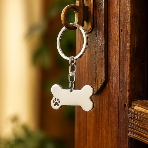 Dog Keychain with Paw Print Design, Cute Key Chains for Women Bag Charms, Animals Keychains Gift for Women Mens Girls Dogs Lovers in Saudi Arabia