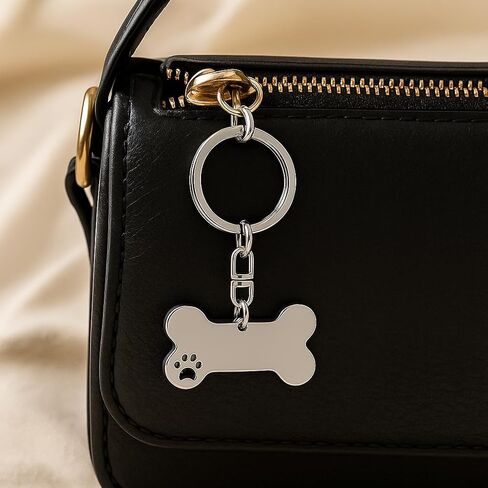 Dog Keychain with Paw Print Design, Cute Key Chains for Women Bag Charms, Animals Keychains Gift for Women Mens Girls Dogs Lovers in Saudi Arabia