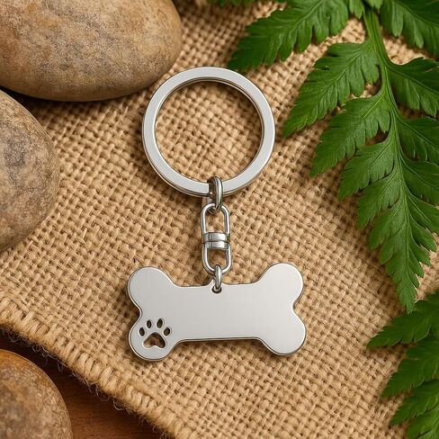 Dog Keychain with Paw Print Design, Cute Key Chains for Women Bag Charms, Animals Keychains Gift for Women Mens Girls Dogs Lovers in Saudi Arabia
