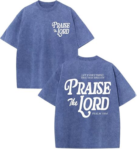 Christian Shirts for Boys Kids Jesus Faith Shirt Praise The Lord Religious God T Shirt Graphic Tees Acid Wash Tshirt in Saudi Arabia