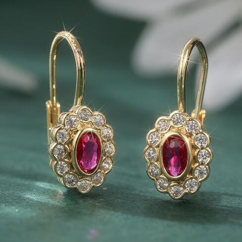 Luxurious and Elegant New Fashionable Golden Geometric Pendant Earrings for Women Synthetic Zircon Fashion Wedding Earrings Exquisite Daily Jewelry in Kuwait