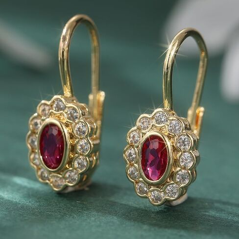 Luxurious and Elegant New Fashionable Golden Geometric Pendant Earrings for Women Synthetic Zircon Fashion Wedding Earrings Exquisite Daily Jewelry in Kuwait