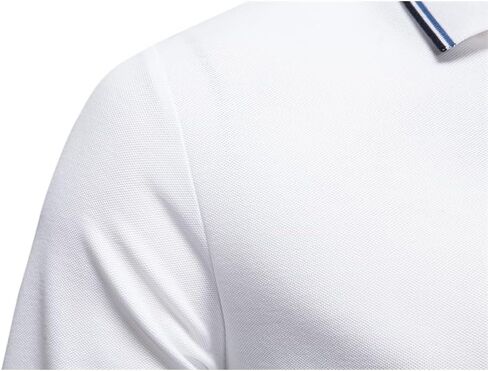 Mens Polo Shirts Long Sleeve Comfort Cotton Polo Shirt Casual Tops in Saudi Arabia