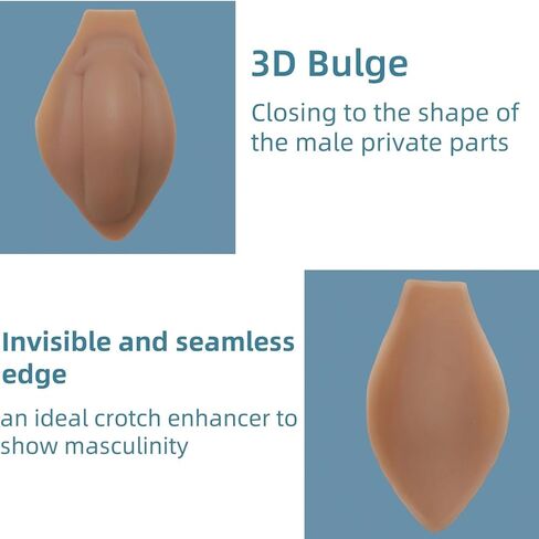 Men Enhancing Underwear Cup Silicone Bulge Enhancer Self-sticking Underwear Bulge Enhancer Pad for Swimming Boxer Brief Nude in Saudi Arabia