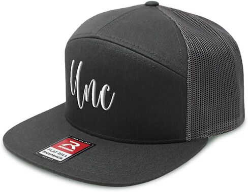 Mesh Cap Hat Snapback Hat UNC Uncle E Flat Bill Hat Trucker Cap Hat 7 Panels in Kuwait