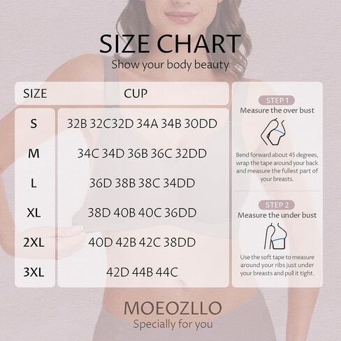 MOEOZLLO V Lace Bras for Women No Underwire Seamless Bralettes for Women Wireless Bra Soft Support Everyday T Shirt Bras -M,Beige in Saudi Arabia
