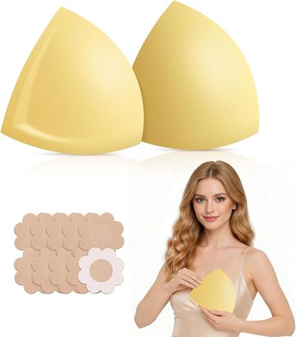 Sticky Bra Inserts-Double Sided Adhesive Lifting Bra, Lightly Padded & Invisible Support for Large Breasts in Saudi Arabia