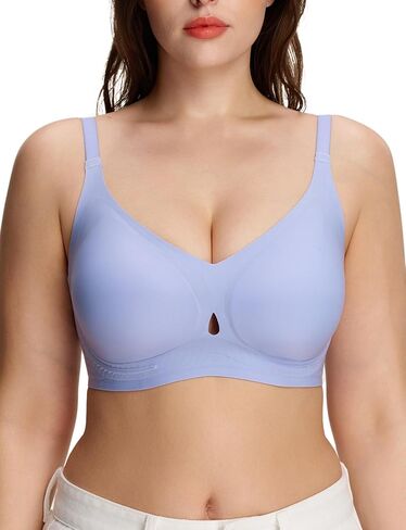 SheCurve AirEase Wireless Jelly Bras for Women, Push Up Seamless Soft Underwire Support Bra, Full Coverage T Shirt Bra in Saudi Arabia