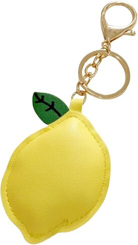 Cute Rhinestone Cherry Fruit Keychain Shiny Strawberry Lemon Cherry Keyring Keychain for Women Car Key Ornaments in Saudi Arabia