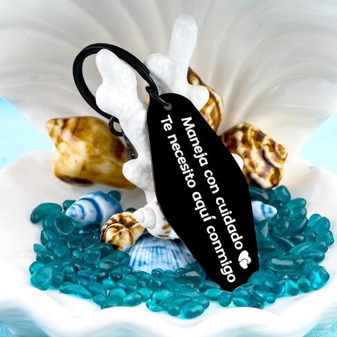 Drive Safe Keychain Maneja Con Cuidado Te Necesito Aqui Conmigo Llavero Spanish I Love You Te Quiero Pendant Spanish Birthday Valentine Father's Day Christmas Stocking Stuffers For Boyfriend Husband in Saudi Arabia