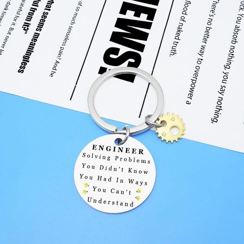 Engineer Gifts, Engineering Keychain for Men Funny, Cool Gifts for Engineers, Graduation Gift for Him, Mathematics Structural Engineering Key Ring in Saudi Arabia