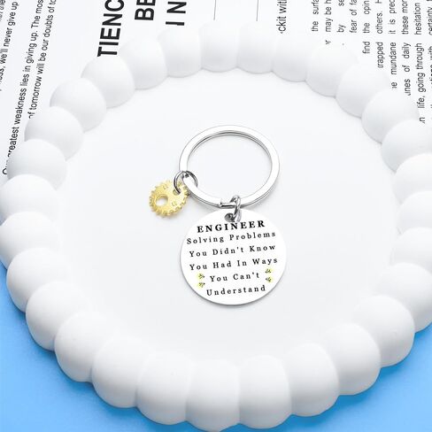 Engineer Gifts, Engineering Keychain for Men Funny, Cool Gifts for Engineers, Graduation Gift for Him, Mathematics Structural Engineering Key Ring in Saudi Arabia