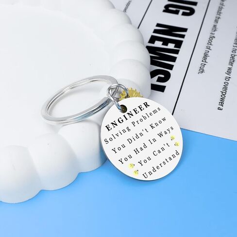 Engineer Gifts, Engineering Keychain for Men Funny, Cool Gifts for Engineers, Graduation Gift for Him, Mathematics Structural Engineering Key Ring in Saudi Arabia
