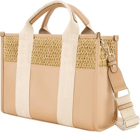 Tommy Bahama Tote Bag, Women's Modern Handbag with Adjustable Shoulder Strap, Tan, One Size in Kuwait