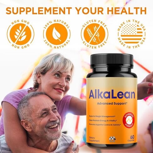 Alkalean Capsules, Official Alkalean Pills with All Natural Ingredients, Advanced Weight and Wellness Support Supplement, Maximum Strength Healthy Lifestyle Multivitamins for Women & Men (60 Capsules) in Saudi Arabia
