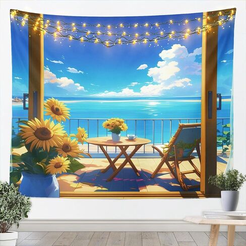 Erosebridal الكرتون القط الصغير نسيج Xlarge 70X92 لطيف أنيمي الحيوان المفروشات الوردي حالمة زهر الكرز نسيج الجدار شنقا النمط الياباني Kawaii هريرة جدار الفن ديكور لغرفة النوم in Kuwait