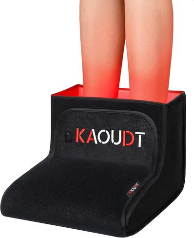 2026 Upgraded Red Light Therapy for Feet, Medical-Grade TPU Film & Easy-Clean Design, Dual-Wavelength LEDs, Full Foot Coverage for Neuropathy Support & Plantar Fasciitis Pain, Black | Full coverage foot therapy with medical-grade TPU film. Features 3 mode in Saudi Arabia