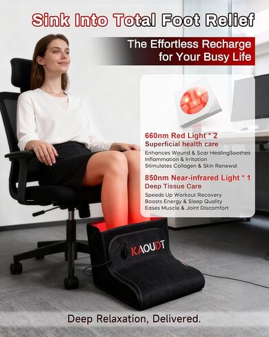 2026 Upgraded Red Light Therapy for Feet, Medical-Grade TPU Film & Easy-Clean Design, Dual-Wavelength LEDs, Full Foot Coverage for Neuropathy Support & Plantar Fasciitis Pain, Black | Full coverage foot therapy with medical-grade TPU film. Features 3 mode in Saudi Arabia