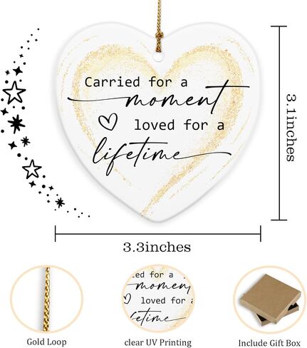 Miscarriage Gifts for Mothers Fathers Parents Loss of Angel Baby Memorial Gift Infant Loss Memorial Gifts Miscarriage Memorial Ornament 2026 Baby in Heaven Sympathy Gift Ceramic Ornaments in Saudi Arabia