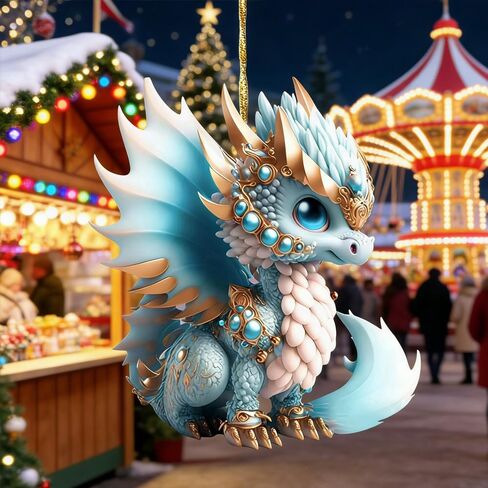 Dragon Ornaments Chinese New Year Ornament Home Decor Gifts Hanging for Car in Kuwait