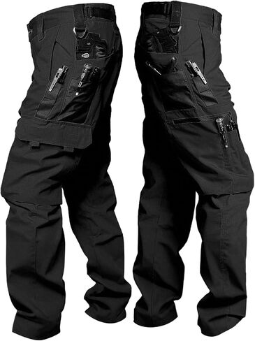 Mens Military Tactical Cargo Pants, Water Resistant Ripstop EDC Work Pants Lightweight Combat Hiking Pants in Saudi Arabia