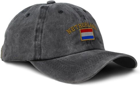 Custom Soft Baseball Cap Embroidered Dad Hat Netherlands Flag Dutch Nederland Amsterdam Cotton in Saudi Arabia