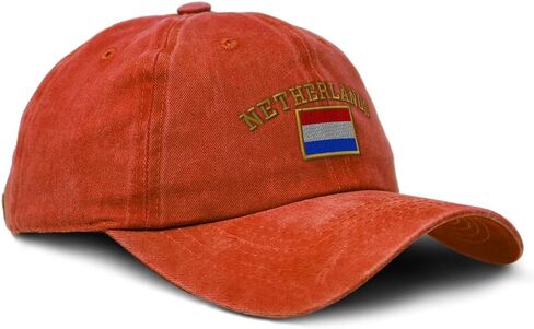 Custom Soft Baseball Cap Embroidered Dad Hat Netherlands Flag Dutch Nederland Amsterdam Cotton in Saudi Arabia