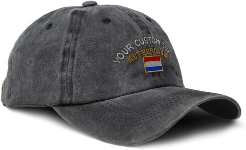 Custom Soft Baseball Cap Embroidered Dad Hat Netherlands Flag Dutch Nederland Amsterdam Cotton in Saudi Arabia