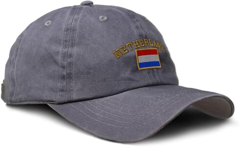 Custom Soft Baseball Cap Embroidered Dad Hat Netherlands Flag Dutch Nederland Amsterdam Cotton in Saudi Arabia