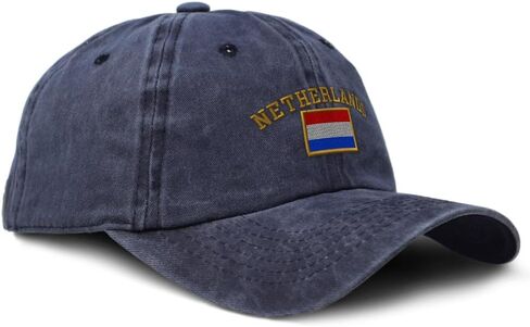 Custom Soft Baseball Cap Embroidered Dad Hat Netherlands Flag Dutch Nederland Amsterdam Cotton in Saudi Arabia
