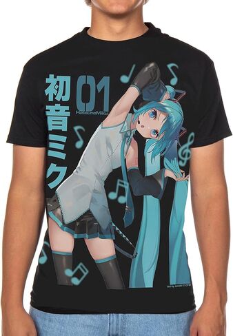 تي شيرت Hatsune Miku للرجال من Pop Star بأكمام قصيرة in Kuwait