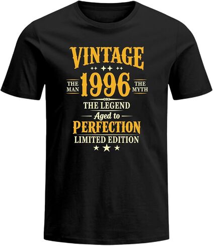 Vintage 1996 T Shirts for Men 30th Birthday Gifts for Men Him Dad 30 Years Old Man 1996 Tshirt in Saudi Arabia