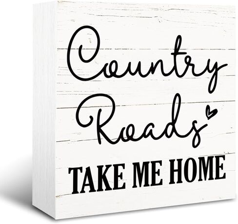 Farmhouse Wooden Plaque, Desk Decor Art, Sweet Home Decor, Decoration for Engagement Wedding Party Club Anniversary Birthday, Wooden Box Sign Decorative, Better Together Sign, 5×5×1.2inches in Saudi Arabia