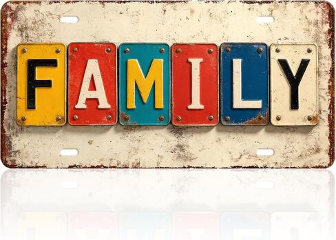 Family Is Everything Wall Decor for Living Room Family Signs for Home Decor Wall Art Rustic Farmhouse Family Metal Tin Signs for Kitchen Decorative Signs & Plaques Vintage House Decoration 16x4 Inch in Kuwait