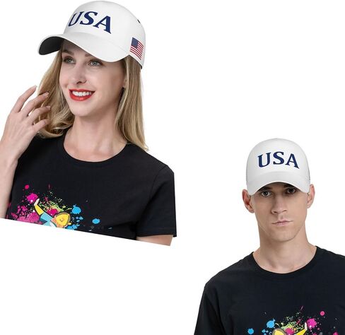 USA Baseball Cap American Flag hat Adjustable Sportswear Trucker Hat for Men Women Adults in Saudi Arabia