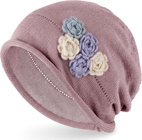 Ababalaya Breathable Cotton Linen Slouchy Beanie Hat, Lightweight Moisture Wicking Summer Skull Cap Casual Slouch Hat in Saudi Arabia