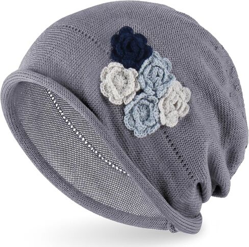 Ababalaya Breathable Cotton Linen Slouchy Beanie Hat, Lightweight Moisture Wicking Summer Skull Cap Casual Slouch Hat in Saudi Arabia