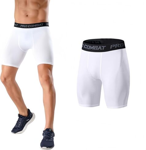 Compression Shorts for Men,Men's Sports Compression Shorts with PRO Combat Super-Dry Running Base Shorts in Saudi Arabia