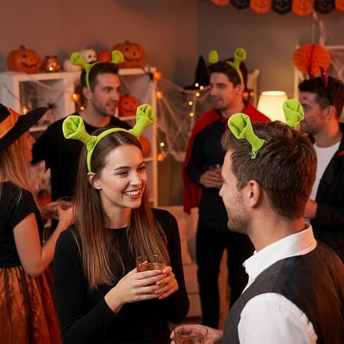Ogre Ears Headband, Ogre Costume Outfits with Green Monster Ears for Themed Events and Character Performances, Set of 6 with Two Unique Designs in Saudi Arabia