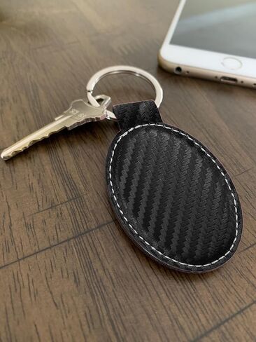 LaserGram Oval Keychain, Dump Truck, Personalized Engraving Included in Saudi Arabia