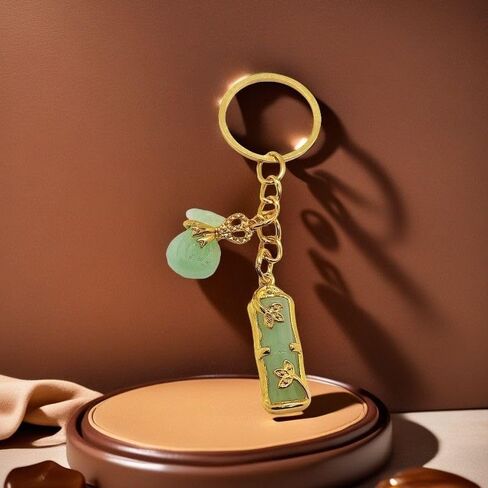 Feng shui Keychain lucky charm Key Chains Car keyrings leather handbags Bring,Safty, Healthy,Success sister birthday gifts in Saudi Arabia