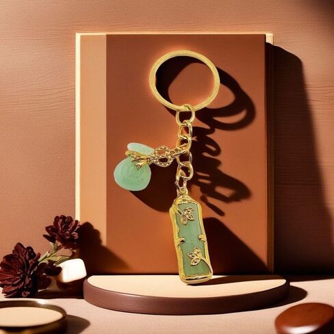 Feng shui Keychain lucky charm Key Chains Car keyrings leather handbags Bring,Safty, Healthy,Success sister birthday gifts in Saudi Arabia