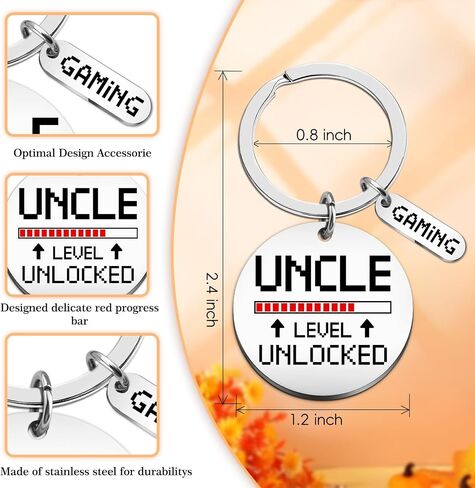 Best Uncle Gifts for Fathers Day Gift for Uncle Birthday Gifts from Niece Nephew Best Uncles Ever Keychain Birthday Fathers Day Thanksgiving Uncles Level Unlocked in Saudi Arabia