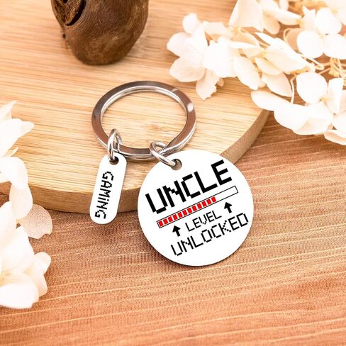 Best Uncle Gifts for Fathers Day Gift for Uncle Birthday Gifts from Niece Nephew Best Uncles Ever Keychain Birthday Fathers Day Thanksgiving Uncles Level Unlocked in Saudi Arabia