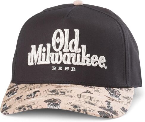 قبعة بيسبول Old Milwaukee Beer مرخصة رسميًا وقابلة للتعديل من أمريكان نيدل in Kuwait