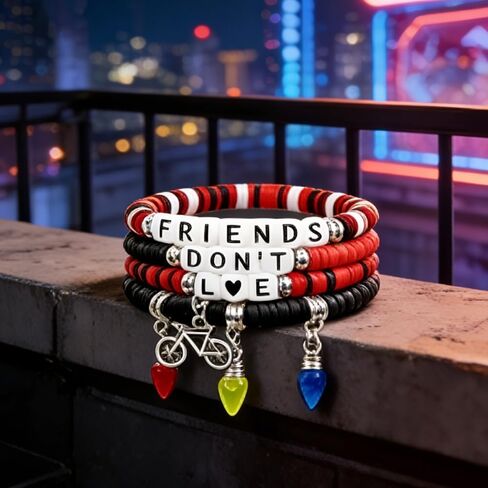 Friends Don't Lie Bracelets Strange Necklace Set For Women Man, IDesign Friendship Gifts Merchandise BFF Birthday Party Decor Outfits in Saudi Arabia