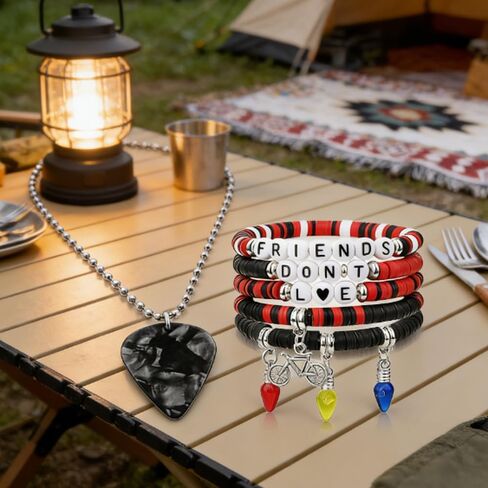 Friends Don't Lie Bracelets Strange Necklace Set For Women Man, IDesign Friendship Gifts Merchandise BFF Birthday Party Decor Outfits in Saudi Arabia