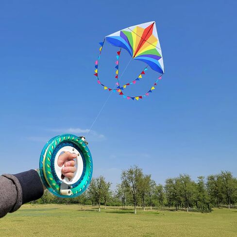 Large Beach Delta Kite for Adults and Kids Ages 8-12 & 4-8,Easy to Fly Kite for Beginners and Toddlers(2 Packs),Single Line Kite Come with 300ft String Handle in Kuwait